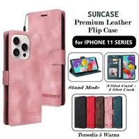 SUNCASE Iphone 11 series cover hp model dompet multi fungsi flip case wallet leather IPHONE 11 PRO S