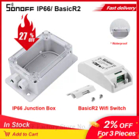 SONOFF IP66 Waterproof Cover Case Junction Box Waterproof Case Water-resistant Shell Box Support Sonoff Basic Wifi Smart Switch