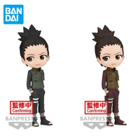 Bandai Genuine Q Posket Naruto：Shippūden Nara Shikamaru Anime Action Figures Toys for Boys Girls Kids Gifts Collectible Model