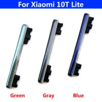 2Pcs/Lot，For Xiaomi Mi 10 / Mi 10 Pro Mi 10T Lite Redmi Note 10 Pro Side Keys Power and Volume Buttons Replacement Parts