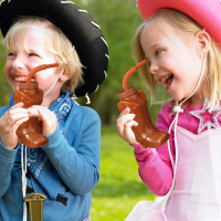 【Hhot】 Plastic Cowboy Boot Cups with Straws and Lids Reusable Cowboy Cup for Western Themed Party Su