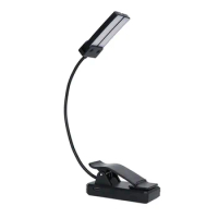 Double-Headed Rechargeable, Portable Music Stand Light, Clip-on Music Stand Light, Lightweight Eye Care Book Light