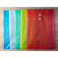 Map Plastik Envelope/ Map Dokumen Tali Folio Warna Biru