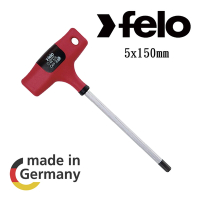 【FELO】T型膠柄六角扳手5X150mm(30305580)