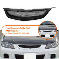 For Mazda Protege5 MP3 2001-2003 Front Grille Racing Grill Real Carbon Fiber/Fiberglass Upper Bumper Hood Mesh Grid