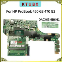 827026-001/827026-601.For HP ProBook 450 G3 470 G3 Laptop Motherboard.With CPU 3855U I3 I5 I7 6th Gen.DA0X63MB6H1