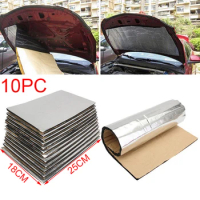 5/10/20Pcs 5/5mm Car Sound Deadener Heat Insulation Mat Car Van Noise Proofing Deadening Insulation Car Hood Insulation Silent