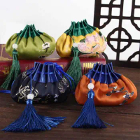 Ancient Style Brocade Woman Dragon Boat Festival Portable Empty Bag Hanfu Accessories Chinese Gift Embroidery Sachet Pendant