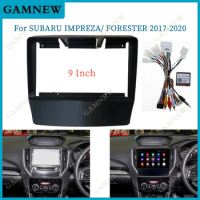 9 Inch Car Frame Fascia Adapter Canbus Box Decoder Android Radio Dash Fitting Panel Kit For Subaru Forester Lmpreza XV 2017-2020