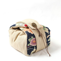 復古棉麻布藝袋首飾袋香道茶杯套茶器壺袋茶道保護布袋器物收納袋