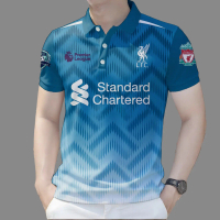 Liverpool 2025 Fc Shirt, Men's Liverpool Shirt Men's Luxury Sports Style Polo Shirt for Football Clu