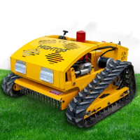 New Design HT800 Electric Gasoline Crawler Mini Remote Control Lawn Mower HT750 Grass Cutter