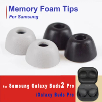 For Samsung Galaxy Buds 2 Pro Eartips Memory Foam Tips Anti Slip Replacement Earbuds EarPlugs Ear Pads Caps Covers Accessories L