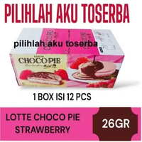 LOTTE CHOCO PIE Strawberry - ( HARGA 1 BOX )