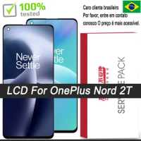 Original 6.43 "AMOLED Display for OnePlus Nord 2T CPH2399 CPH2401 LCD Touch Screen Digitizer Assembly Replacement Parts