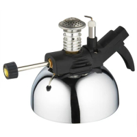 Mini outdoor tabletop butane gas burner with flame head for syphon coffee maker heater mocha pot gas stove