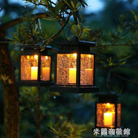 ☆精選好物太陽能燈太陽能庭院燈戶外防水家用小夜燈花園裝飾感應掛燈陽臺布置蠟燭燈 雙11全館免運
