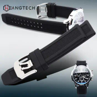 Rubber strap fit for Luminos silicone strap Hamilton Breitling fossil waterproof watch band accessories 23mm 22mm 20mm