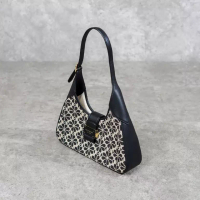 Kate Spade Tas KATE SPADE JACQUARD FLORAL NOUVEAU BLACK FLAP HOBO BAG 100% ORIGINAL