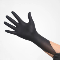 50PCS Disposable Nitrile Gloves Latex Rubber for Kitchen Household Cleaning Working Garden Hand Gloves Black Pink Size XS-L