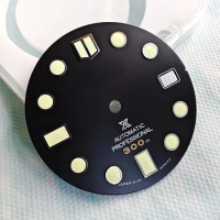 SBDX001 Dial Black Original Replica NH35 Dial Watch Face Japan C3 Super Bright Night Light 28.5mm 3/3.8 o'clock Crown Case