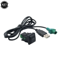 Car USB Interface Adapter CD Player Audio Cable Switch for Volkswagen Golf MK5 MK6 Jetta CC Tiguan Passat B6 Car Accessories
