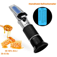 Alat Ukur Madu 3in1 Honey Refractometer 58-90%Brix