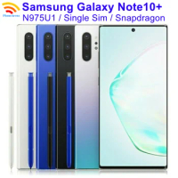 Samsung Galaxy Note 10+ Note10+ N975U1 Note10 Plus 6.8" 256GB ROM 12GB RAM NFC Snapdragon Original 4G LTE