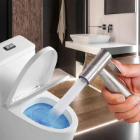 Handheld Toilet Faucet Sprayer Held Stainless Steel Sprayer Gun Hand Bidet Spray Bathroom Self Cleaning Shower Head Hand Faucet