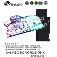 Bykski N-GV3090AORUSXE-X,GPU Water Block For Gigabyte AORUS RTX 3090 3080 3080ti XTREME Graphic Card With Backplate