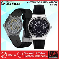 SWATCH YIS403 SISTEM ARROW Automatic Jam Tangan Pria Analog Original Swiss Made Otomatis
