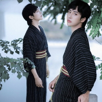日式和服(男) 和服男秋季改良中國風正裝傳統日式和服日本男士日系和風浴袍浴衣『XY20357』