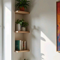 Rak Dinding Ambalan Minimalis 1 Set Isi 3 Item Desain Modern Cocok Untuk Ruang Tamu Dan Kamar Tidur