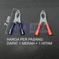 Capit Buaya Jepit Buaya Alligator Clip Klem Aki Besar 70mm 7cm Jepit Aki 1 Pasang