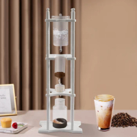 Ice Coffee Maker Dripper Machine Cold Brew Coffee Ice Drip Tea Maker Tower 2.5L