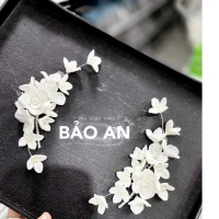 Q Hoa cài tóc cô dâu hoa trắng HC1079 xinh