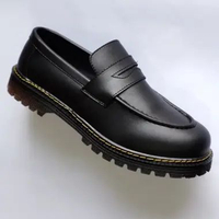 MND Sepatu Boots Pria Loafers Hitam FODEN BLACK GUM 42