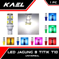 LED Jagung 9 Titik T10 Untuk Semua Jenis Motor Diam Senja Sein Sen Riting Ritting Colok Tancap Mata 