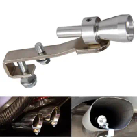 Universal Silver 18mm S Turbo Sound Whistle Muffler Exhaust Pipe Blow Off Valve Exhaust &amp; Exhaust Systems(Motorcycle) Equipment
