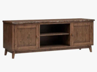 [SOLID WOOD] 6 Feet Solid Rubber Wood TV Cabinet