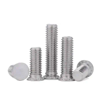 20pcs M4 press rivet screws big flat head screw riveting bolt 304 stainless steel thread nails 6mm-18mm length