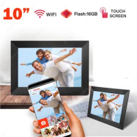 2022 The best Resolution 1024*600 hd 10 inch smart digital photo frame With Alarm Clock Digital Calendar