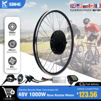 EBike Conversion Kit 48V1000W Rear Rotate Hub motor Wheel For Electric Bicycle Conversion Kit Mountain Dirt Bike Motor