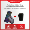 GAMEN Titan 10 Mechanical Keyboard Gaming RGB 82 Tombol TKL Silver Switch Speed Linear Hot-Swappable Black