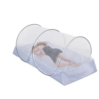 Foldable Mosquito Net For Trips Convenient Mesh Tent With Zipper Outdoor Fly Net Tent Camping Mosquito Net Tent For Single Bed