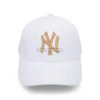 MLB NEW YORK YANKEES CLASSIC GOLD LOGO WHITE CAP (100% AUTHENTIC)