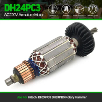 1Pc Replace AC220V Armature Rotor/Motor For Hitachi DH24PC3 DH24PB3 Rotary Hammer Spare Parts Power Tools Accessories Fast Ship