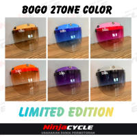 BOGO VISOR 3 BUTANG 100% ORIGINAL CAP PASTEL WARNA MHR SGV MS88 - VISOR SMOKE 2 TONE BLACK GELAP HIT