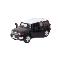 【KIDMATE】1:32聲光合金車 Toyota FJ Cruiser黑(正版授權 迴力車模型玩具車)