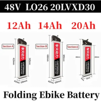 NEW Folding Ebike Battery 48V 12Ah 14Ah 20Ah for Samebike LO26 20LVXD30 DCH 006 Ebike 48V 18650 Battery Pack Electric Bicycle